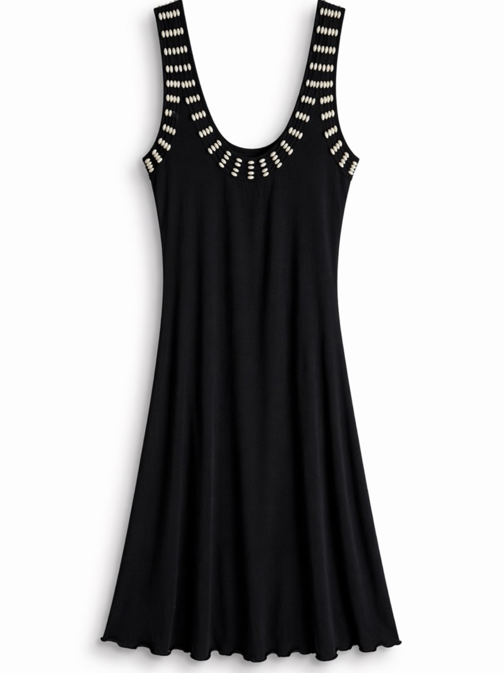 Body Central Black Studded Dress S Sleeveless Casual Mini Soft Relaxed Fit